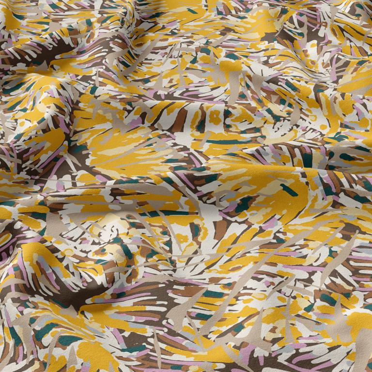 VISCOSE FIZIA JAUNE / TAUPE