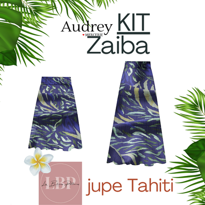 PRE COMMANDE KIT JUPE TAHITI by LES BOBINES PATTERNS