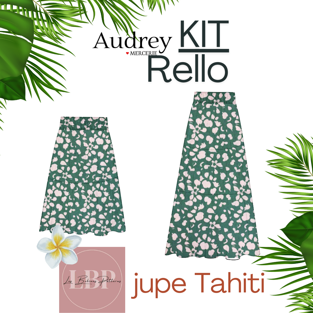 PRE COMMANDE KIT JUPE TAHITI by LES BOBINES PATTERNS