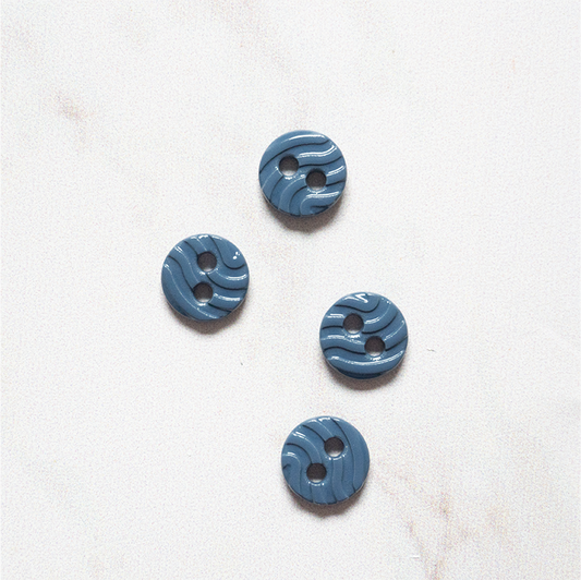 BOUTON MÉTAL SYLVIE BLEU 10MM