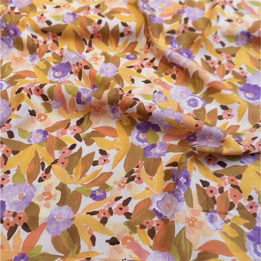 VISCOSE FLORAL VIOLET  NERIDA HANSEN