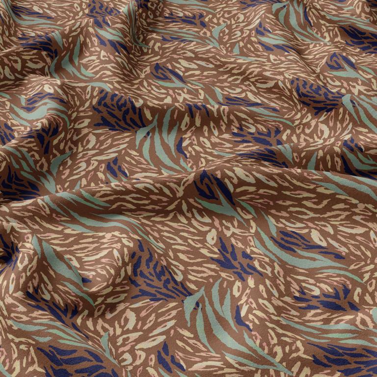 VISCOSE KALLIS MARRON / BLEU